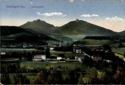 Ak Janowice Wielkie Jannowitz am Riesengebirge Schlesien, Gesamtansicht