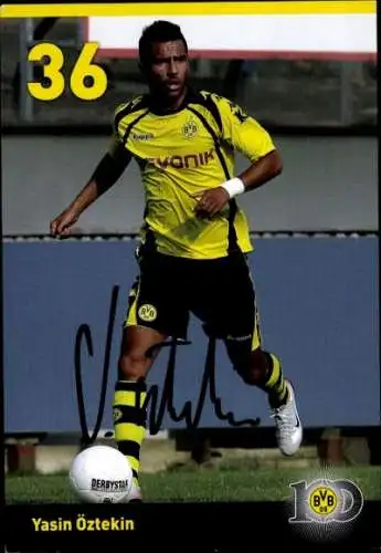 Autogrammkarte Fußballer Yasin Ötzekin, BVB 09, Borrussia Dortmund, Autogramm