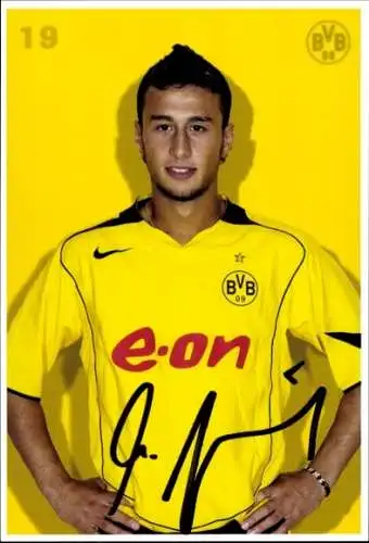 Autogrammkarte BVB 09, Mehmet Akgün, Portrait, Autogramm