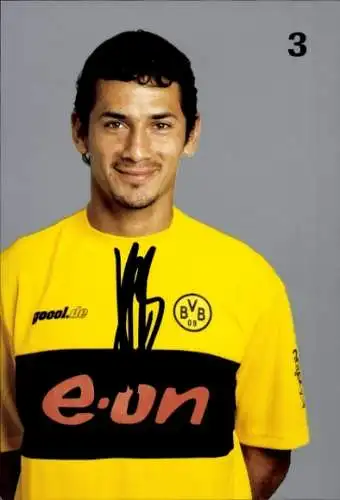 Autogrammkarte Fußballer Juan Ramón Fernández, BVB 09, Borrussia Dortmund, Autogramm
