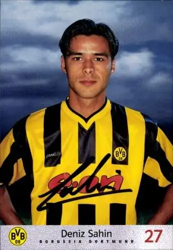 Autogrammkarte Fußballer Deniz Sahin, BVB 09, Borrussia Dortmund, Autogramm