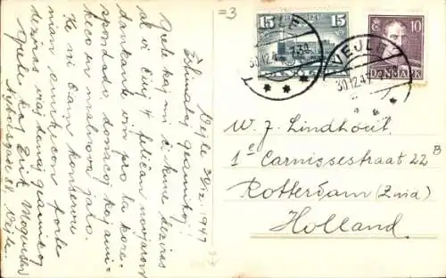 Ak Glückwunsch Neujahr, Mann, Laterne