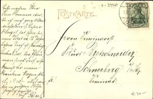 Ak Zwickau in Sachsen, Kaiserl. Postamt