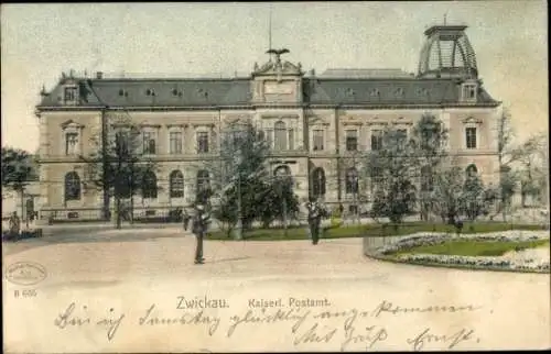Ak Zwickau in Sachsen, Post