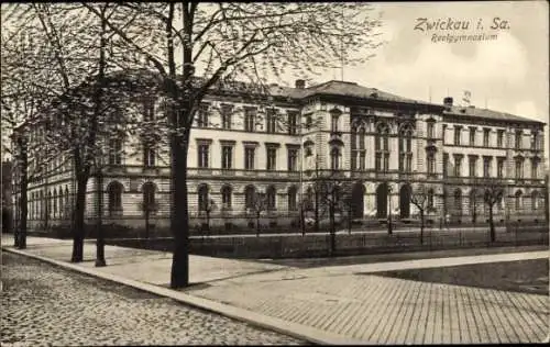 Ak Zwickau in Sachsen, Realgymnasium