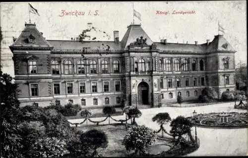 Ak Zwickau in Sachsen, Zwickau i. S.,
Königl. Landgericht.