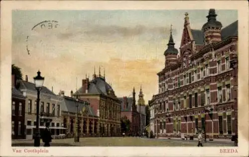 Ak Breda Nordbrabant Niederlande, Blick auf den Van Coothplein in Breda, Niederlande. Auf dem ...