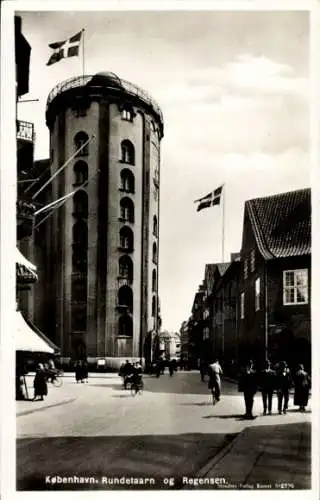 Ak København Kopenhagen Dänemark, Rundetaarn og Regensen