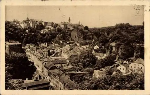 Ak Luxemburg, Ville Basse du Grund et Ville Haute