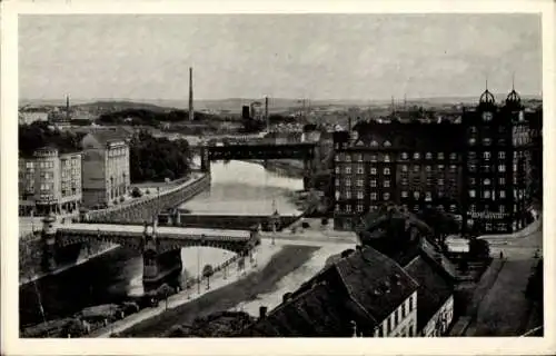 Ak Plzeň Pilsen Stadt, Gesamtansicht