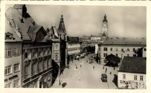 Ak Prostějov Proßnitz Region Olmütz, Stadtansicht, Poděbradovo náměstí, historische Gebäude, M...