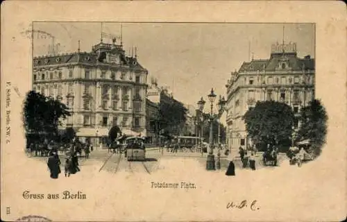 Ak Berlin Mitte, Potsdamer Platz