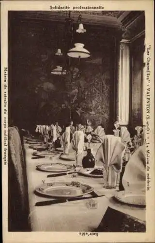 Ak Valenton Val de Marne, Les Charmilles, La Maison du medecin, Speisesaal