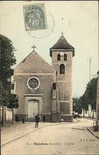 Ak Mandres Val de Marne, Kirche