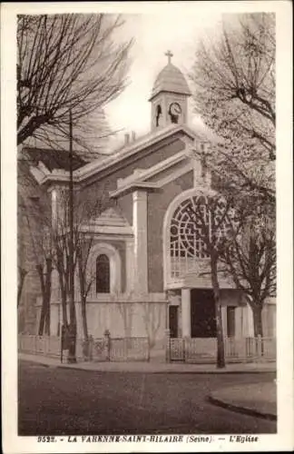 Ak La Varenne Saint Hilaire Val de Marne, Kirche
