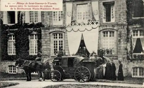 CPA Saint Sauveur le Vicomte Manche, Abbaye, entraîneur