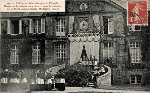CPA Saint Sauveur le Vicomte Manche, Abbaye