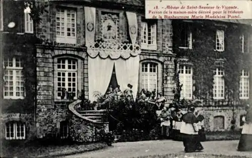 CPA Saint Sauveur le Vicomte Manche, Abbaye