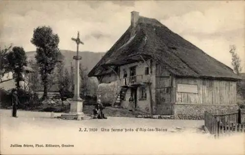 CPA Aix-les-Bains, Savoie, une Ferme