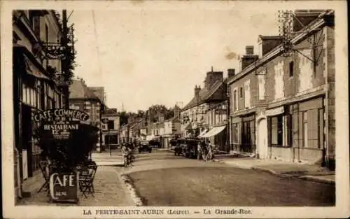 CPA La Ferté Saint Aubin Loiret, La Grande Rue