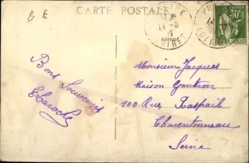 CPA Échilleuses Loiret, un coin de la Place