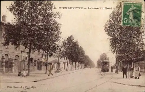 Ak Pierrefitte Seine Saint Denis, Avenue du Nord