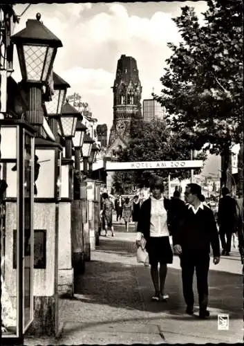 Ak Berlin Charlottenburg, Kurfürstendamm, Hotel Am Zoo, Turm