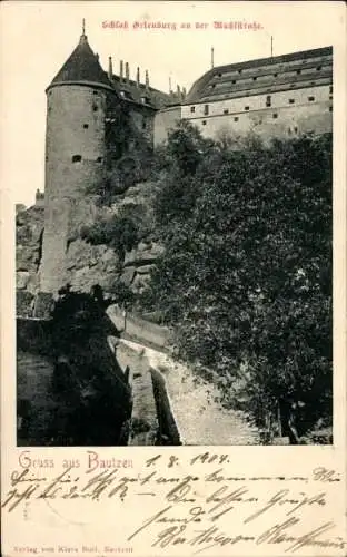 Ak Bautzen in der Oberlausitz, Schloss Ortenburg, Gruss aus  Verlag von Klara Roil