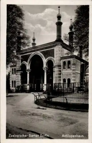 Ak Berlin Tiergarten, Zoologischer Garten, Antilopenhaus