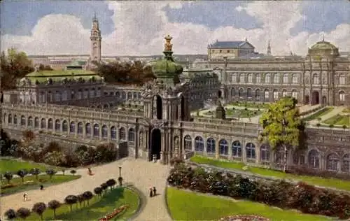Ak Dresden Altstadt, Königlicher Zwinger
