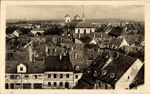 Ak Hohenberg an der Eger Oberfranken, Stadtansicht, Dächer, Kirchen,  Architektur