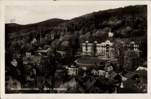 Ak Bad Liebenstein im Wartburgkreis, Blick vom Aschenberg, Schloss