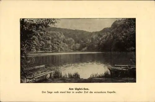 Ak Eutin in Ostholstein, Ukleisee, Uglei See, Der Sage nach stand hier die versunkene Kapelle
