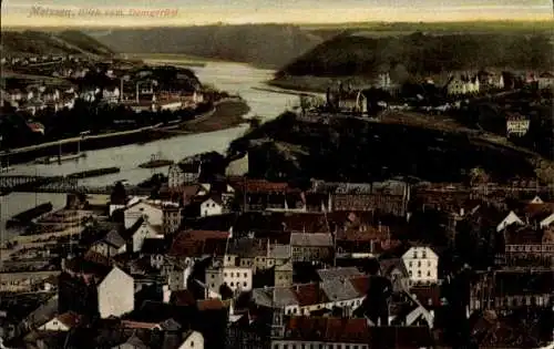 Ak Meißen an der Elbe, Panorama, Blick vom Domgerüst