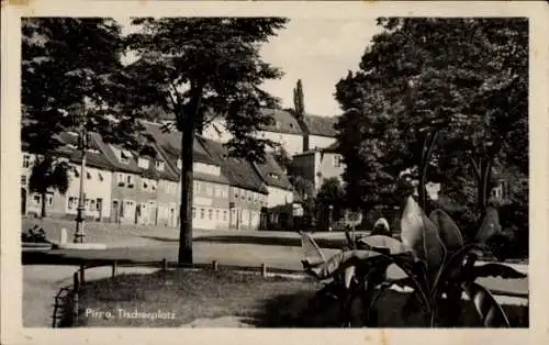 Ak Pirna an der Elbe, Tischerplatz