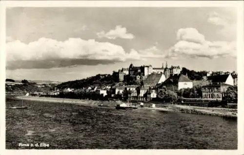 Ak Pirna an der Elbe, Panorama