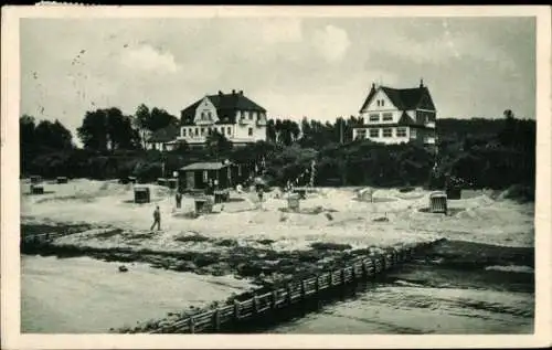 Ak Schwarzer Busch Insel Poel Mecklenburg, Kurhaus Schwarzer Busch, Strand