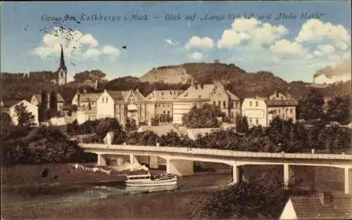 Ak Rüdersdorf bei Berlin, Kalkberge, Lange Brücke, Hohe Halde