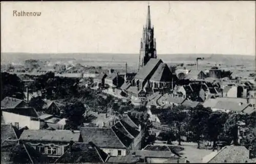 Ak Rathenow im Havelland, Stadtansicht, Kirche,  Architektur
