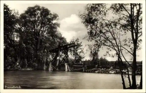 Ak Prierosbrück Gräbendorf in der Mark, Brücke