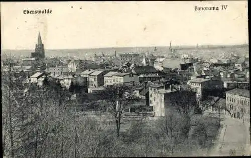 Ak Eberswalde, Panorama, Kirche