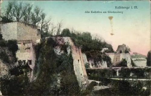 Ak Kalkberge Rüdersdorf in der Mark, Alte Kalköfen am Glockenberg