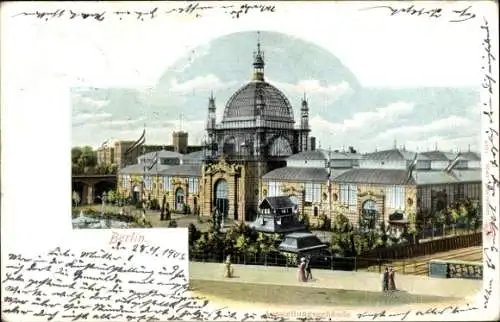 Ak Berlin Tiergarten Moabit, Ausstellungsgebäude