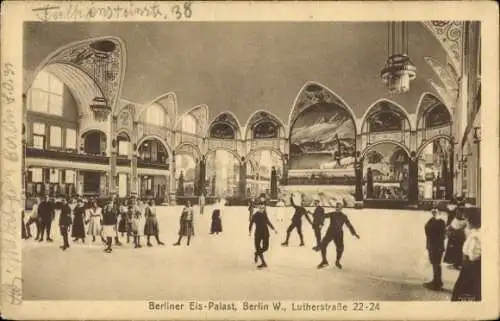 Ak Berlin Schöneberg, Berliner Eispalast, Lutherstraße 22-24