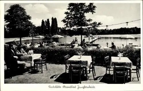 Ak Berlin Spandau Siemensstadt, Gaststätte-Strandbad Jungfernheide, Volkspark