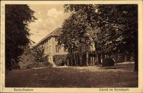 Ak Berlin Pankow, Schloss, Schlosspark