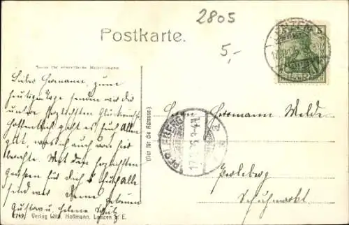 Ak Lenzen an der Elbe Prignitz, an der Löcknitz