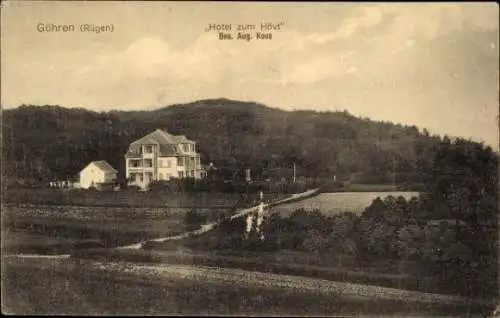 Ak Ostseebad Göhren auf Rügen, Hotel zum Hövt, Landschaft, Gebäude, Hotel