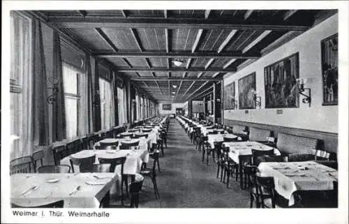 Ak Weimar in Thüringen, Weimarhale, Innenansicht