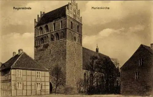 Ak Angermünde in der Uckermark, Marienkirche